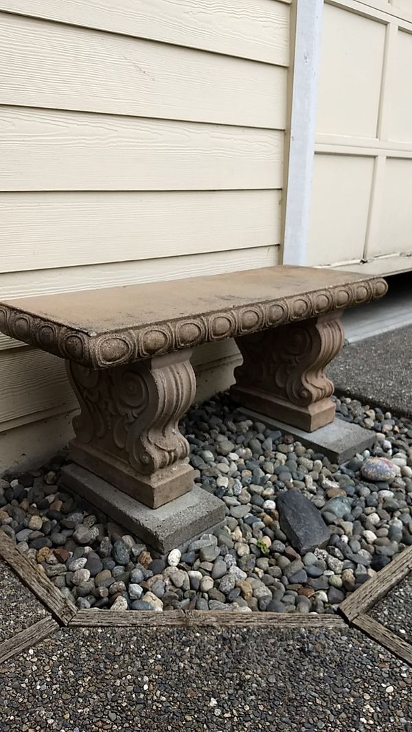 Cement Garden Bench For Sale Cement garden bench for Sale in Bothell, WA - OfferUp