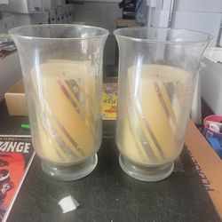 Princess House Glass Candle Holders 