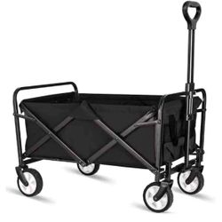 🛒 Heavy-Duty Foldable Wagon – Black Utility Cart for All Adventures! 🛒 📍 Pickup Location: S. Durango & 215 near IKEA  ✨ Price: $35 (Brand New – Fir