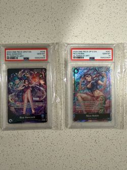 One Piece Card Game Boa and Robin PSA 10