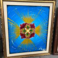 Framed Oil Painting Signed N. Pecoraro