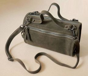 Boho style Leather Fringe Suede Green Bag