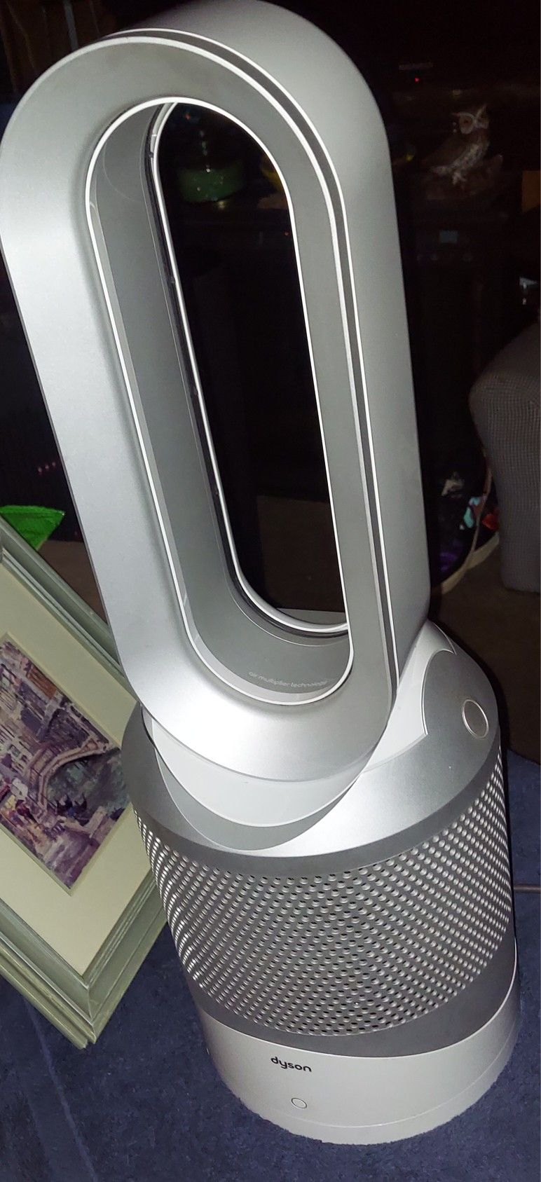 Dyson Pure Hot + Cool purifying fan heater.