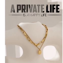 B62- Beautiful Layered Gold Bracelet!