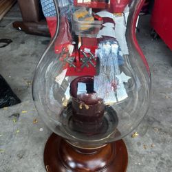 Unique larger candle holder decor