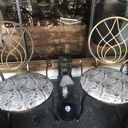 2 Metal Chairs