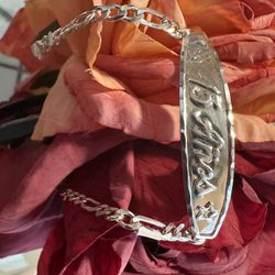 Quinceañera Silver Bracelet 9.25
