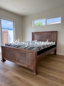 Queen bed with mattress