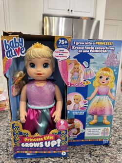 Brand New - Baby alive , princess Ellie Grows Up 