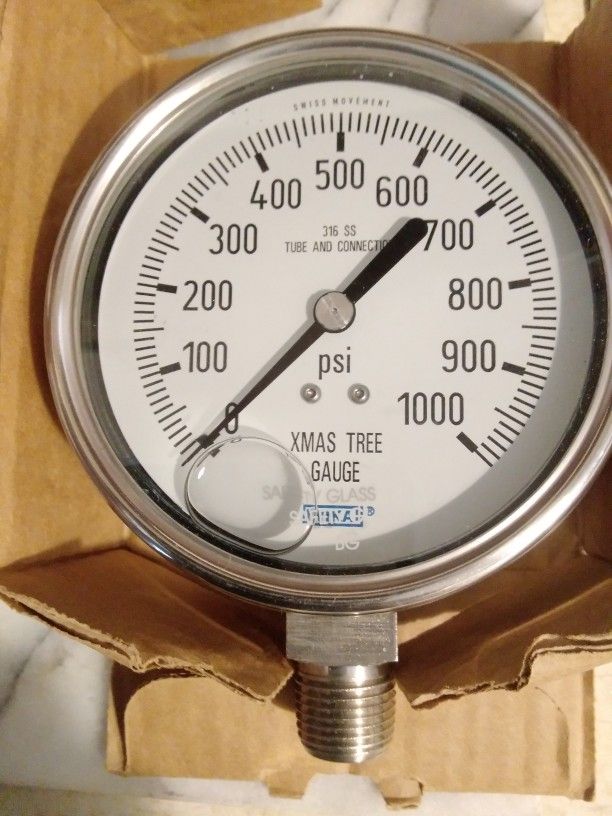 Xmas Tree Guage 1,000 PSI.