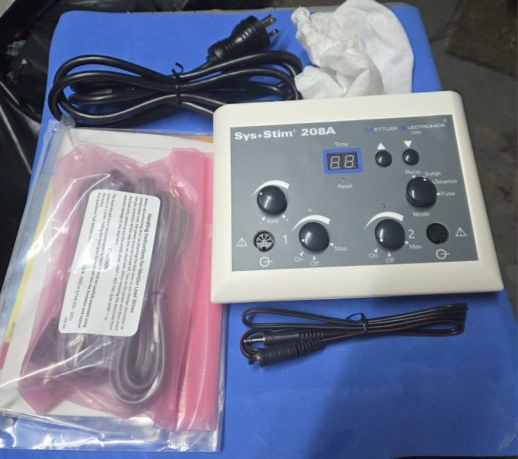 Mettler Sys*Stim 208A portable two Channel muscle Stimulator