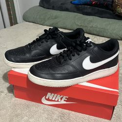Black And White Nike Court Vision Lo