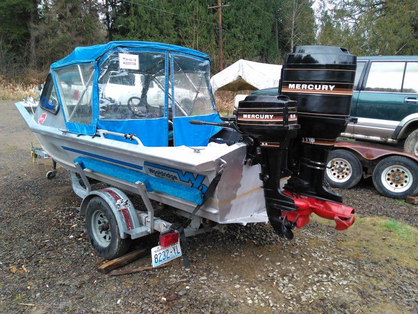 16' wooldridge Alaskan jet sled aluminum fishing boat