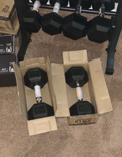 Brand New Set of 25 Lb Dumbbells