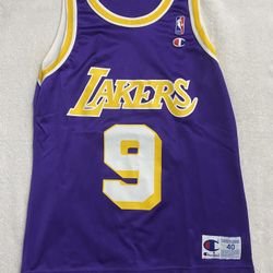 Champion Vintage 90’s Los Angeles Lakers Purple Jersey Van Exel Size 40