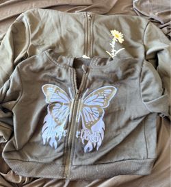 Lot of 2 girls 8-10 cropped hoodies