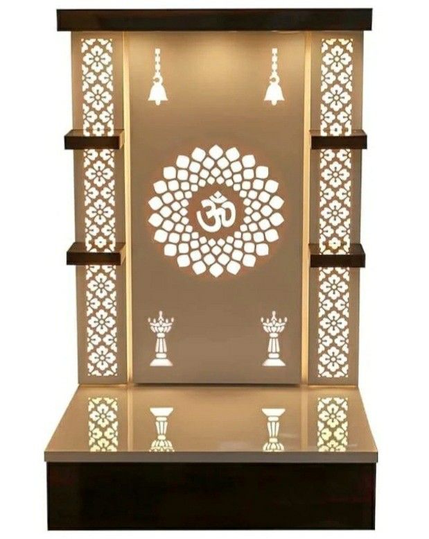 Pickup From LebnonTN 37087.Beautiful NEW Wooden Temple /Mandir White LED Lightj