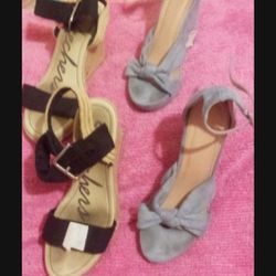 Lady's Wedge Shoes Sz 6 & 7