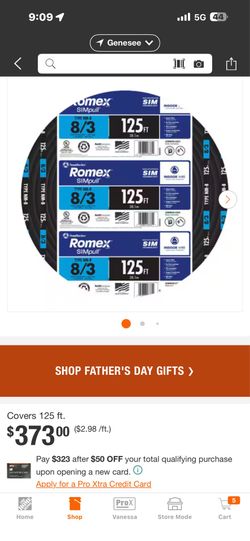 Stranded Romex wire