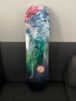 Roland Sands Design RSD Skateboard Deck Daytona 8'' x 32'' Blue NEW SHRINK