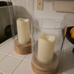 Hurricane Candle Holders - Battery Operated
