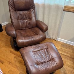Brown recliner chair