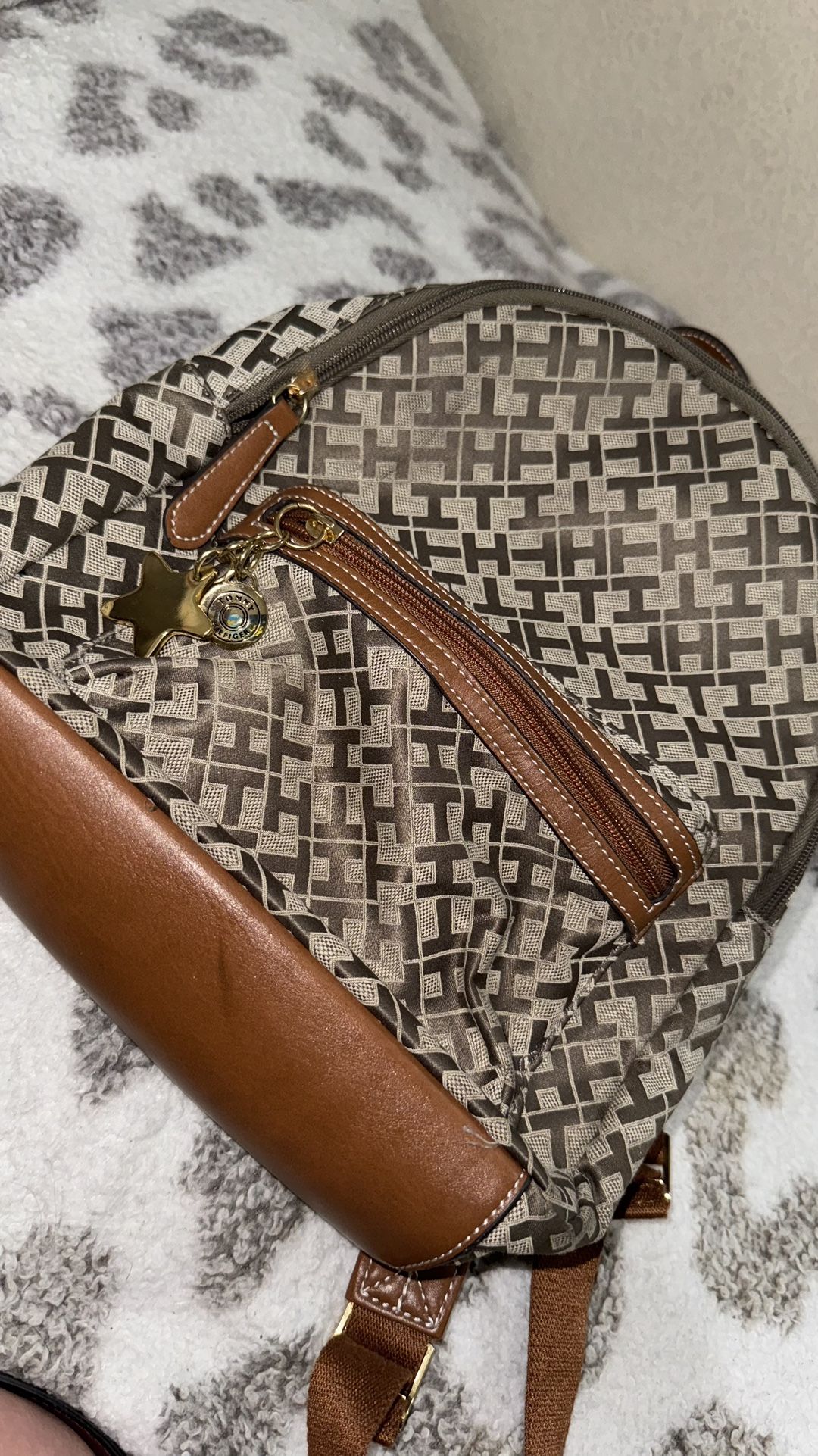 Backpack Purse Brown