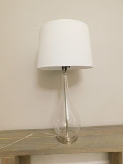 Clear Glass round table lamp unique home decor