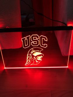 USC TROJANS LED NEON LIGHT SIGN 8x12