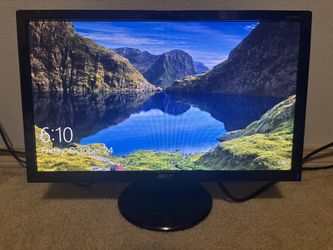 Acer P206HL 20” Monitor – 1600× 900 – VGA/DVI – Works Great