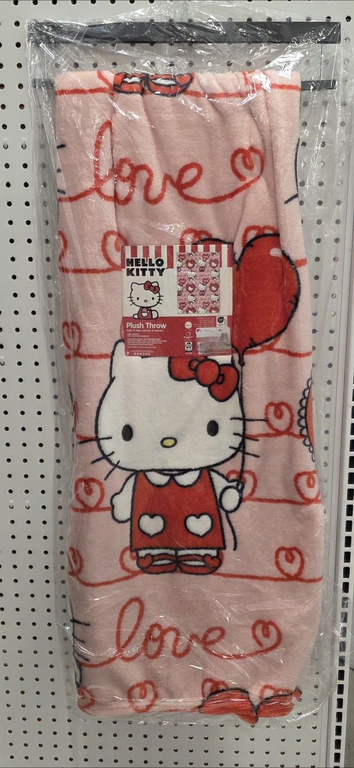 Hello Kitty Throw Plush Blanket