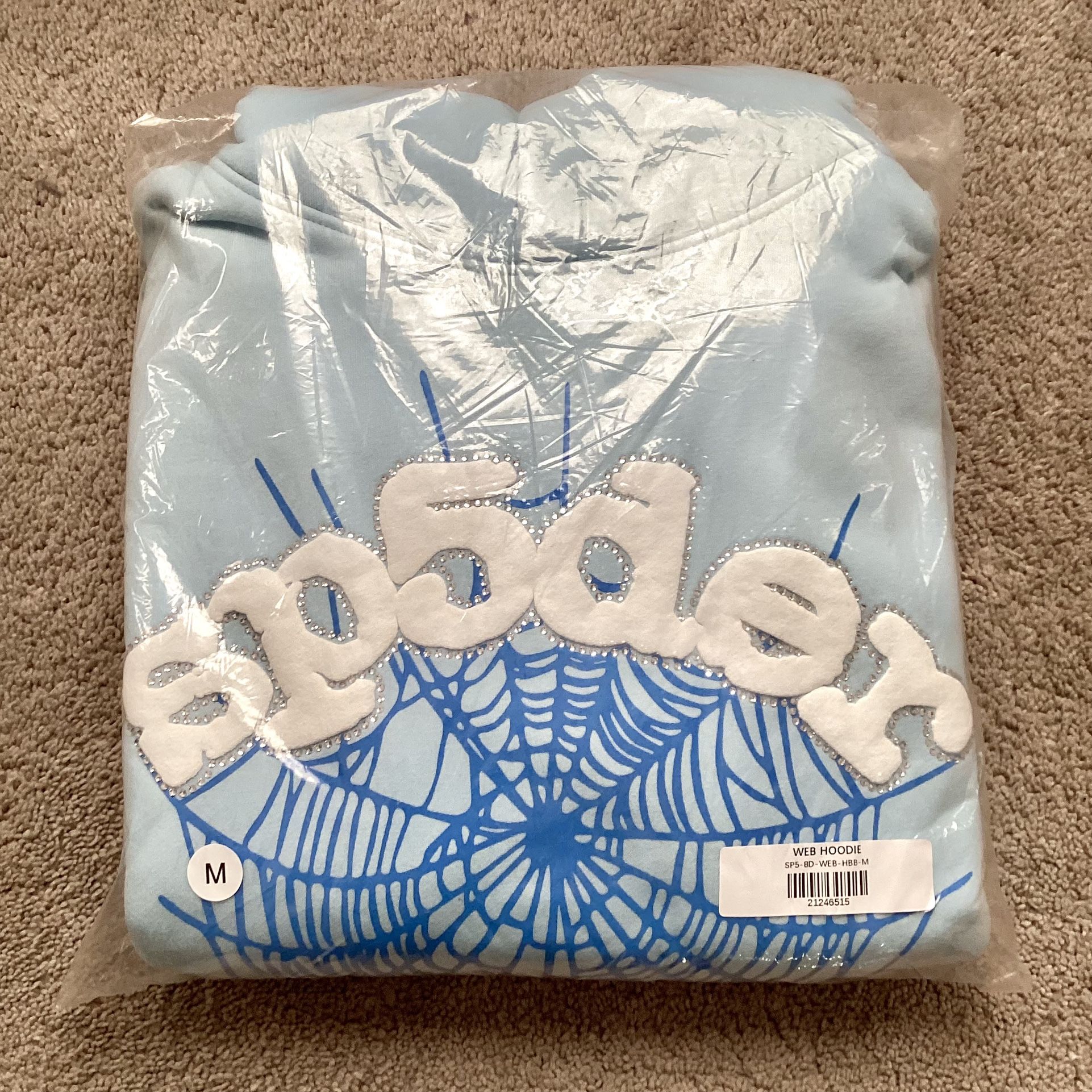 Sky Blue Sp5der Hoodie