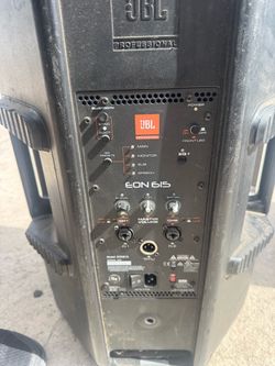 JBL EON 615 black powered speakers 300 for both speakers