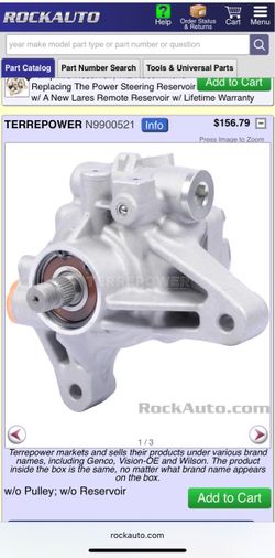Acura TSX 1st Gen 04-08 Power Steering Pump