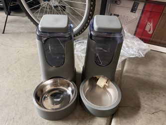 Large capacity dog Food & Water Dispenser Set