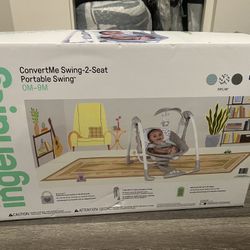 Brand New In Box Ingenuity Convert Me Swing 2 Seat 