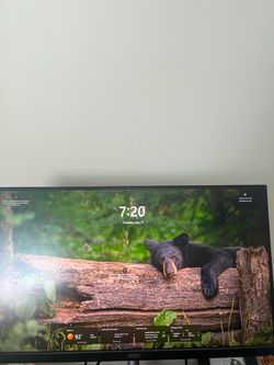 Acer monitor and white Skytech PC