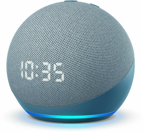 All-new Amazon Echo Dot 4th Gen Smart Bluetooth Speaker with Clock and Alexa (Twilight Blue)