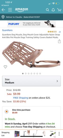 2 Medium size dog muzzles. $20 for both