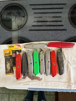 10- Stanley Utility box cutters with Blades
