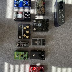 Full Boutique Pedal Board And Interface For Sale! Walrus Audio, EVH, Way Huge, M Audio