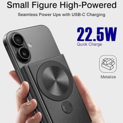 🍀 Magnetic Portable Charger, 10000mAh 22.5W PD Super Fast Charging Wireless Power Bank. Ultra-Strong Magnet, USB C in&Out Battery Pack for Magsafe, i