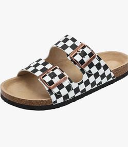 Checkered Sandals - Women's Size 10 (Brand New)