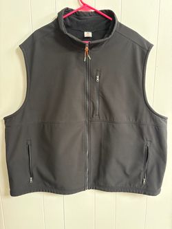 Ozark Trail Black Full-Zip Softshell Vest- Size-3XL