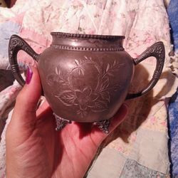 Silver Tea Kettle Cup