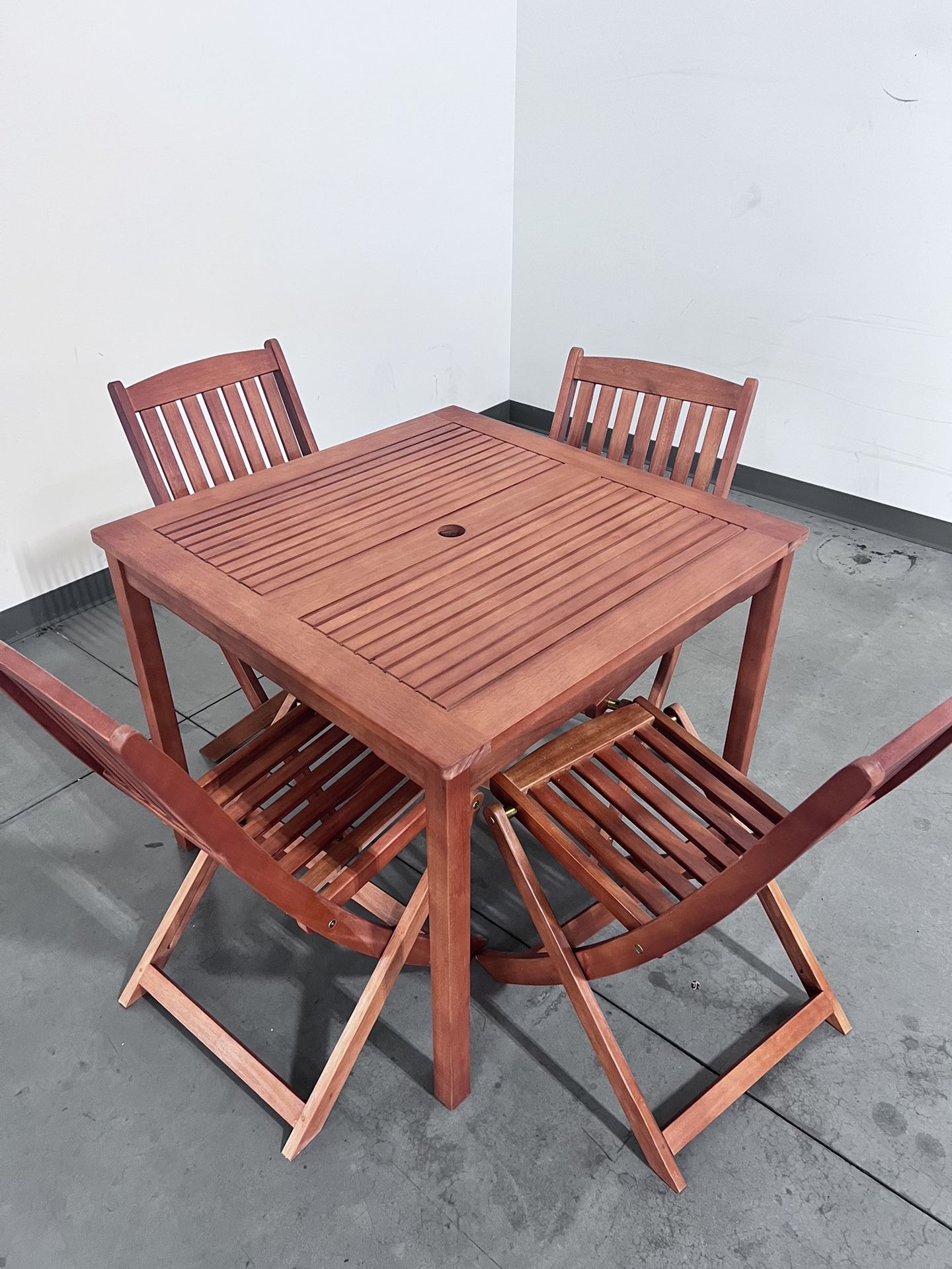 Patio OutDoor Dining Set Square 5-piece 