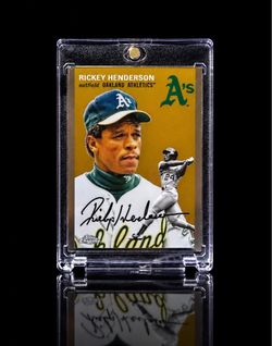 Rickey Henderson Topps Chrome Card