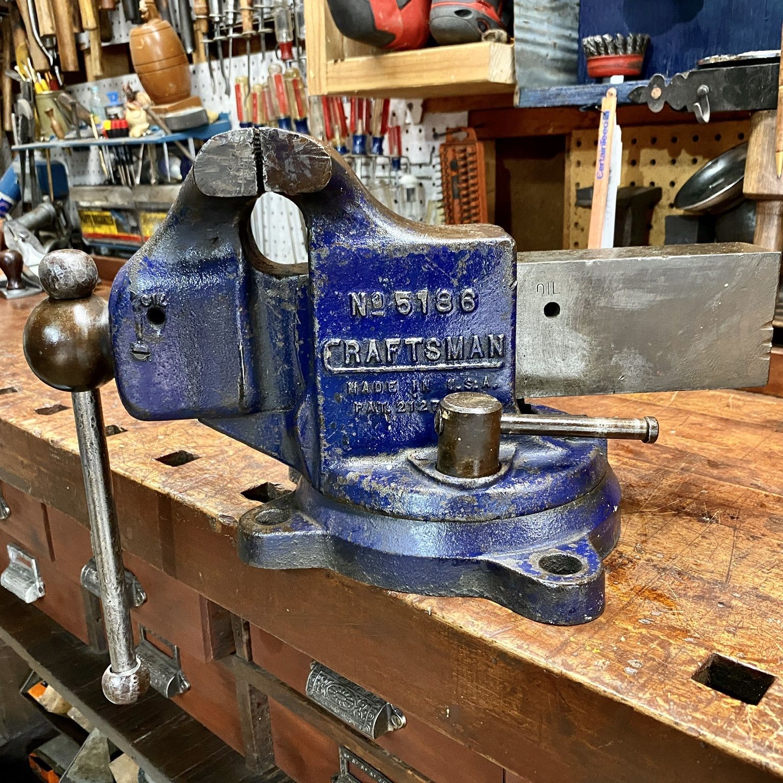 Vintage craftsman vise deals
