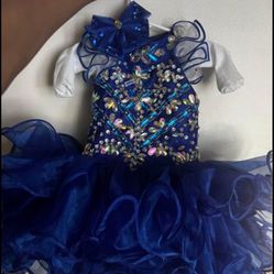 Royal blue pageant/party dress (3m-6m)