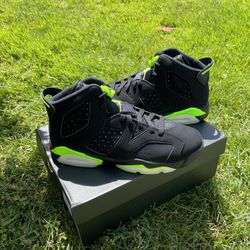 Jordan Retro 6 Electric Green Gs 7y 